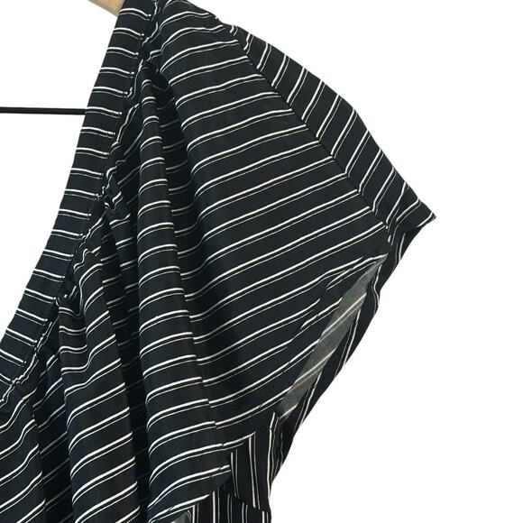 Faithfull The Brand Top Small Black White Striped One Shoulder San Andres New - Picture 2 of 11